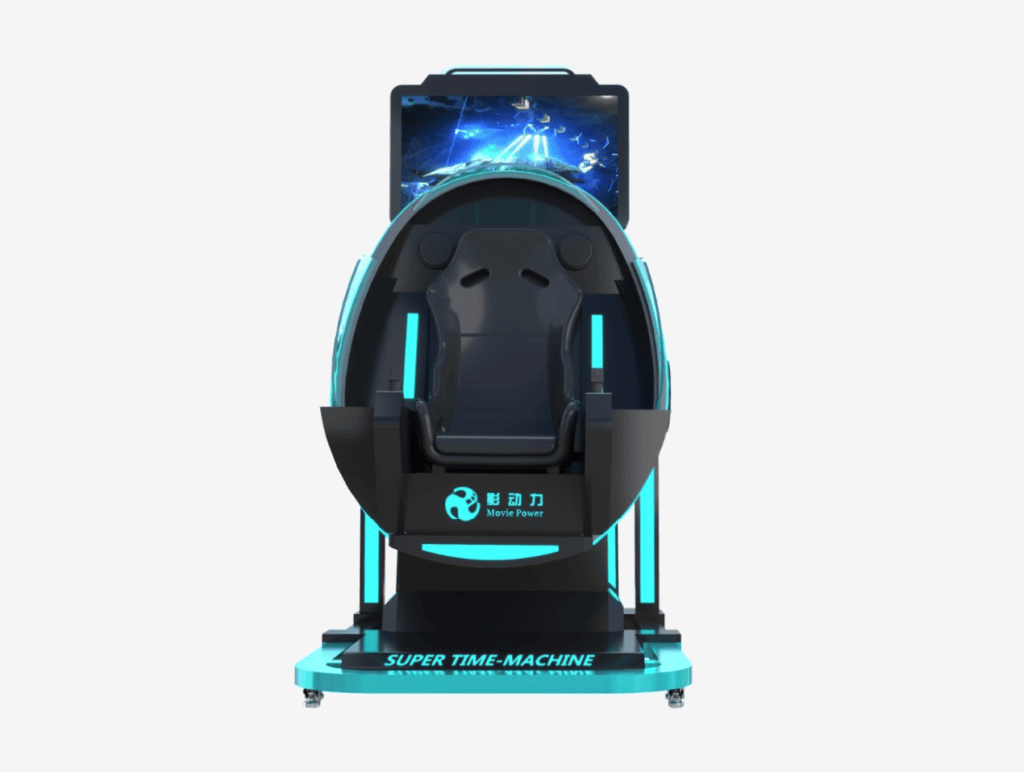 High-tech VR experience with a guided virtual environment for immersive gameplay.